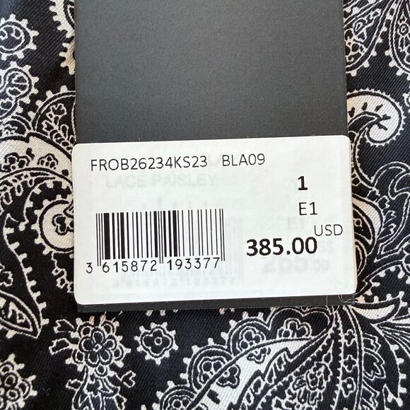 NEW The Kooples Women's Paisley Print Belted Mini Dress in Black Size 1 (US4) - Picture 11 of 16